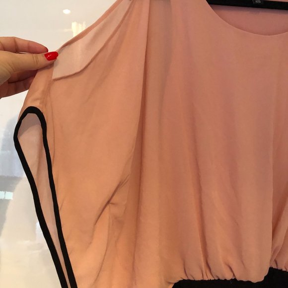 Le Château Pink Flowy blouse Size M - Picture 4 of 5